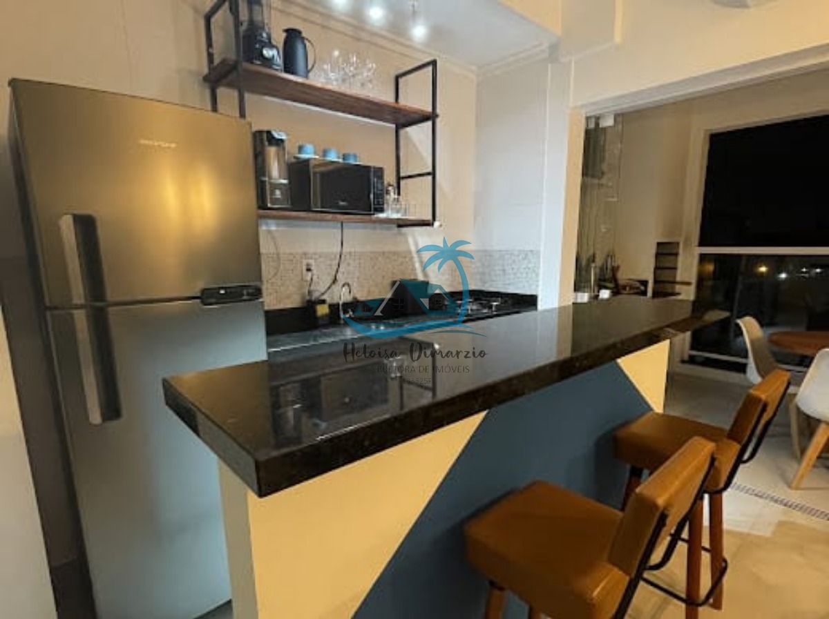 Apartamento a Venda No Itaguá em Ubatuba com 2 Dormitórios e Varanda Gourmet